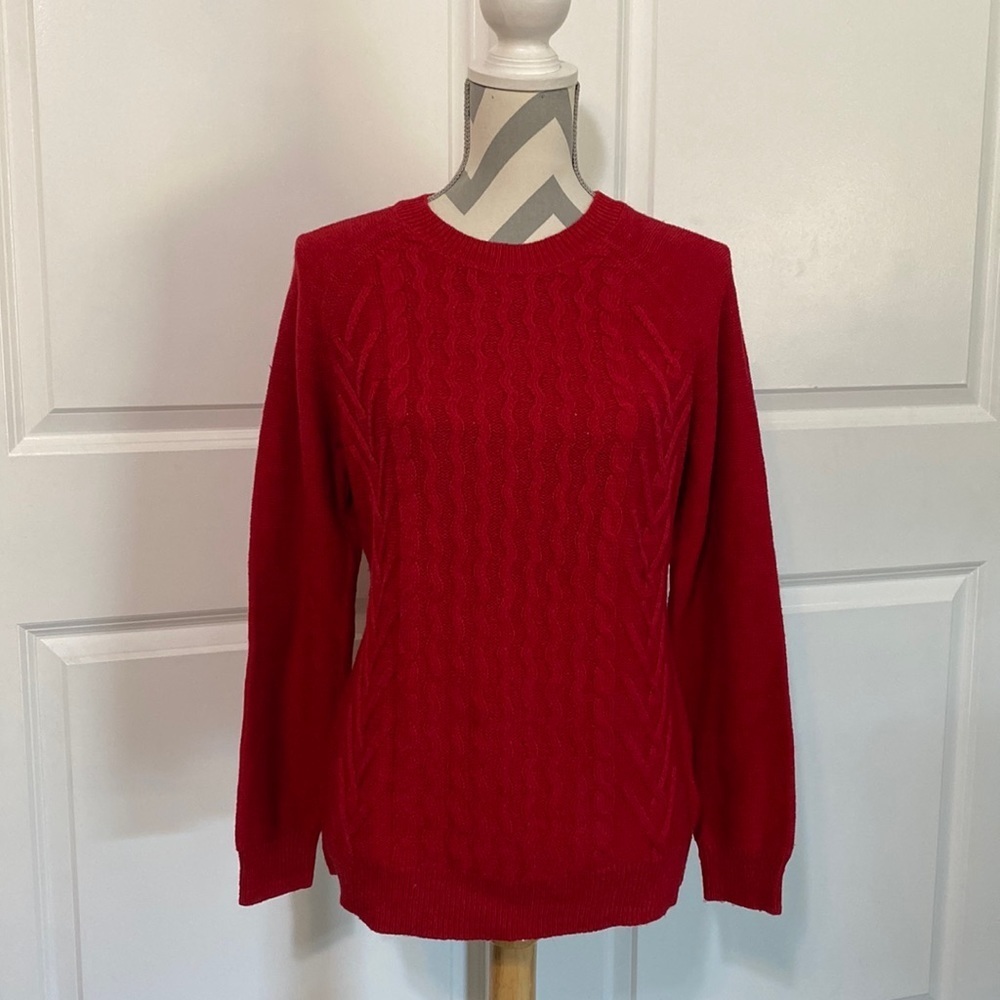 Laura Scott Medium Sparkly Red Sweater